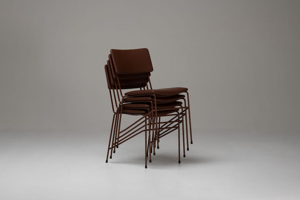 Grazia Co studio shot dita stacked chairs all brown