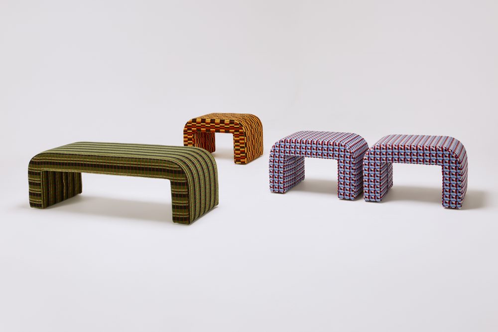 graziaco reeno bench vintage moquette collection 1
