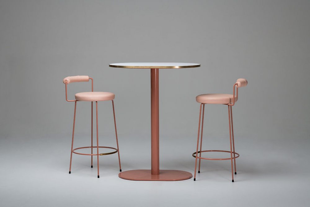pillar bar table and iva stool 1