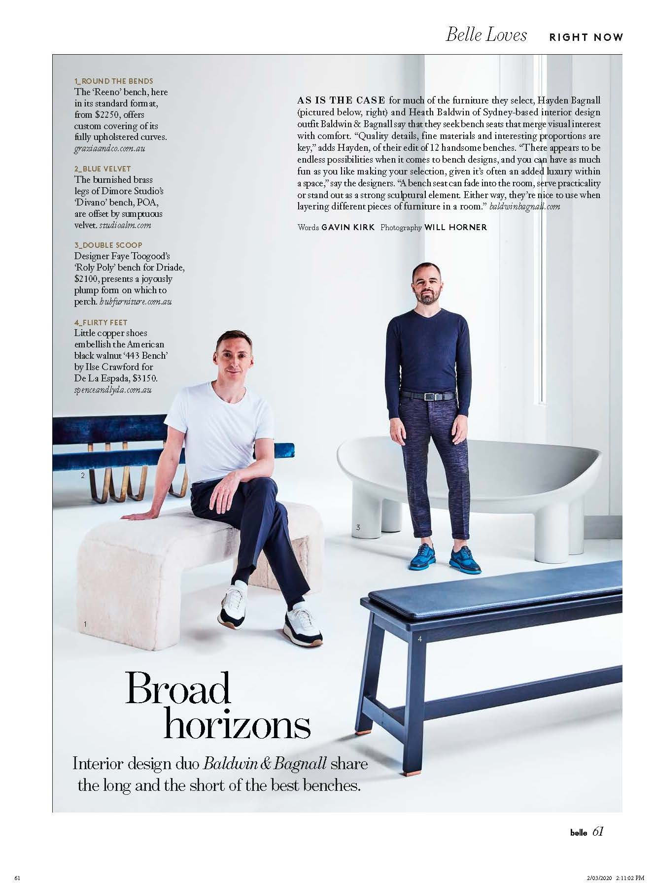 belle magazine march 2020