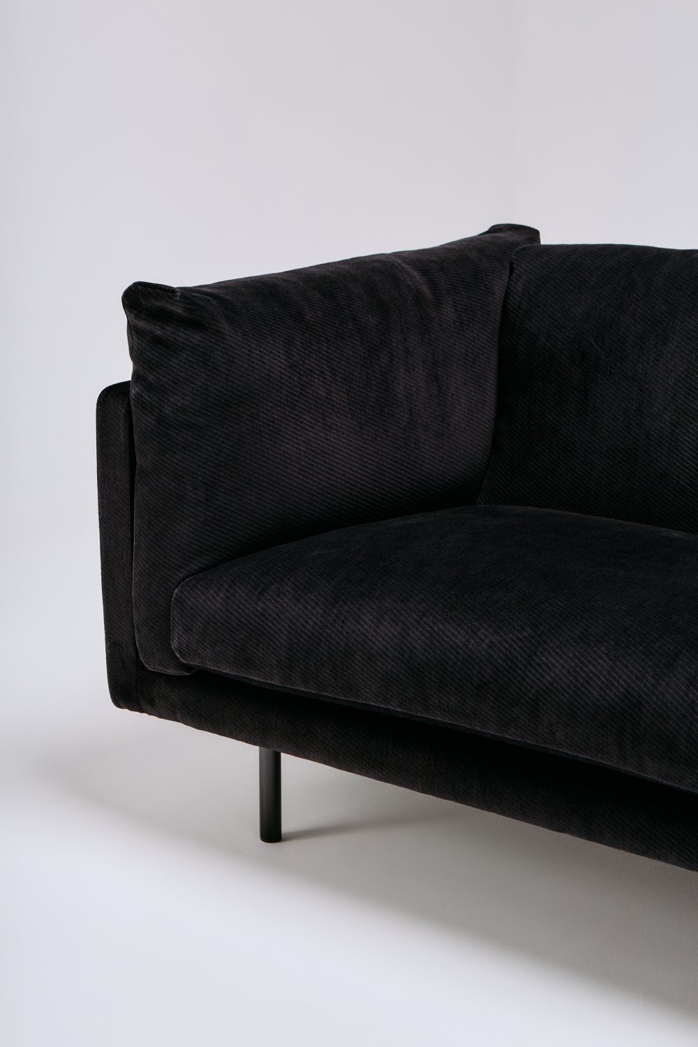 grazia&co harvey relaxed sofa in custom finish detail