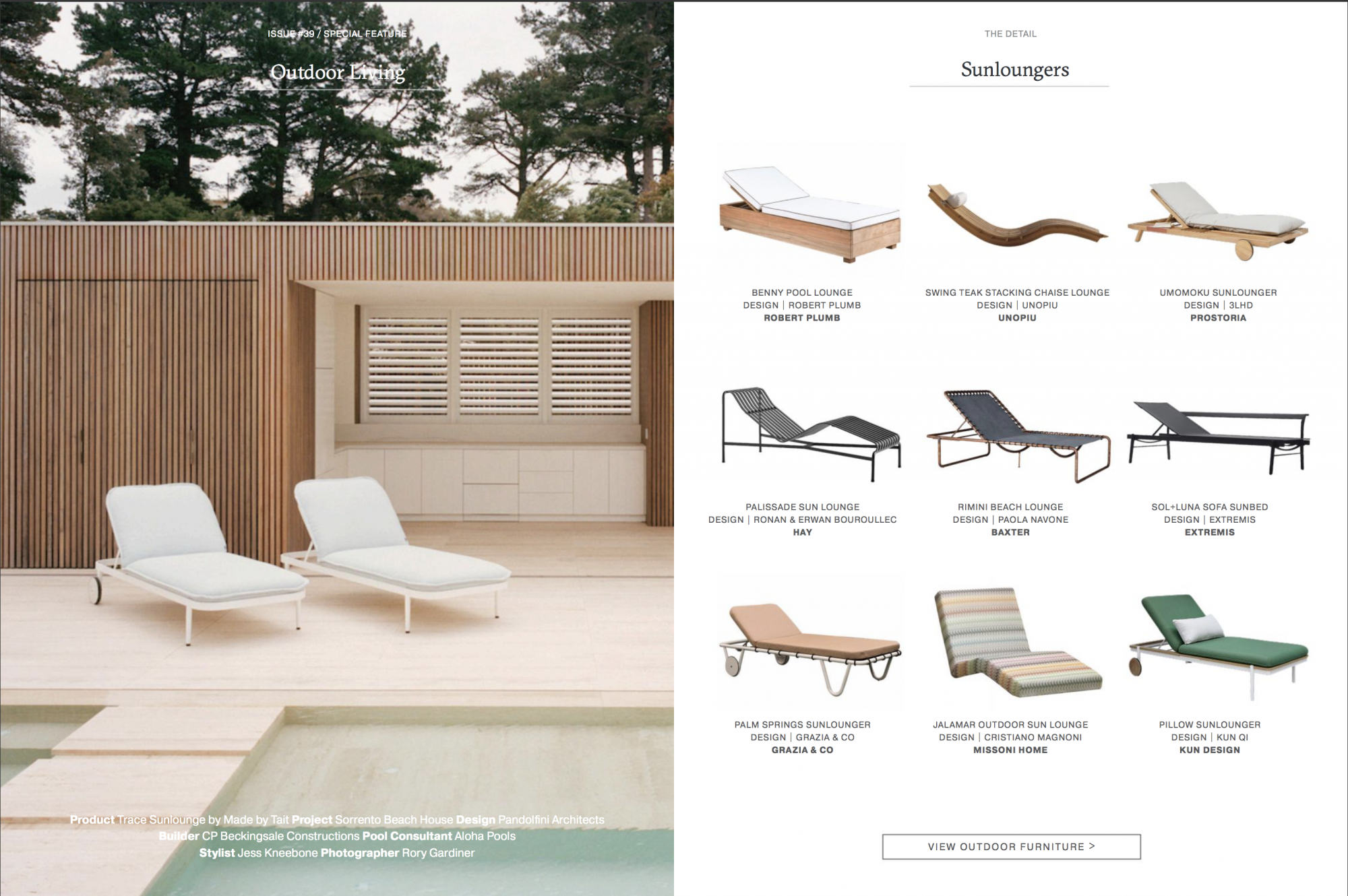 estliving ps sunlounger feature
