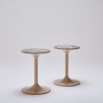 grazia&co porter side table sea green stone top