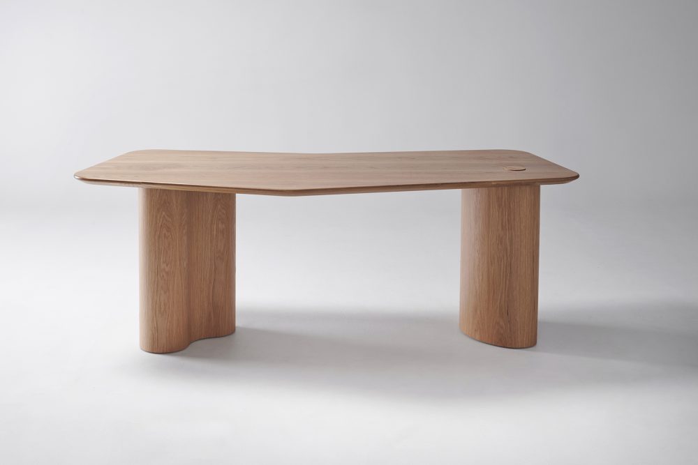 Prince desk in natural american oak