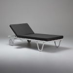 graziaco palm springs sun lounger in charcoal canvas
