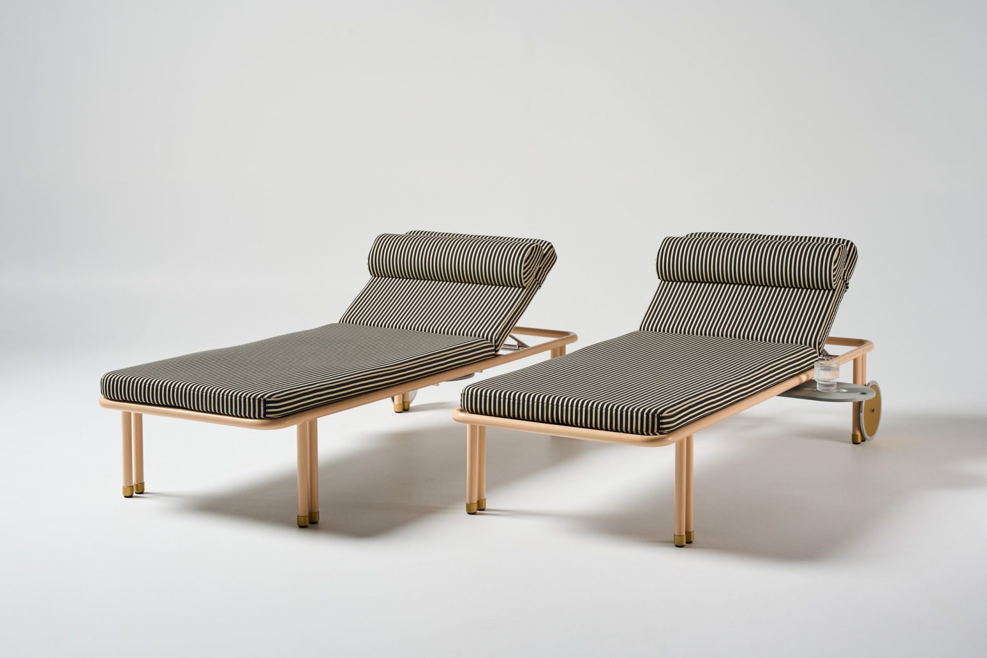 Salina Sunloungers in custom upholstery and lama PC