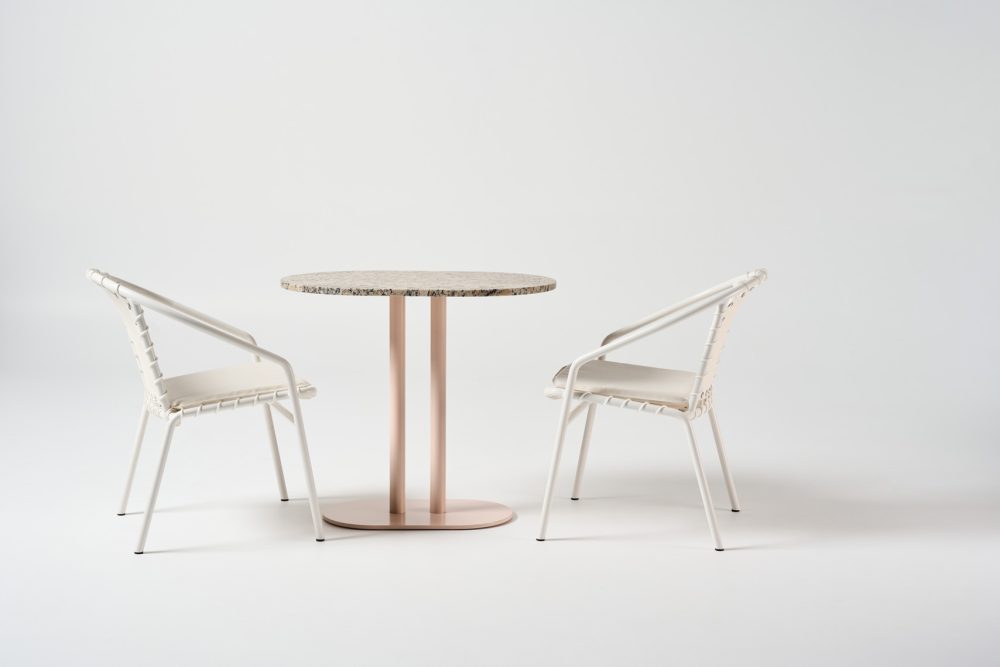 White Spring Stacking Chair