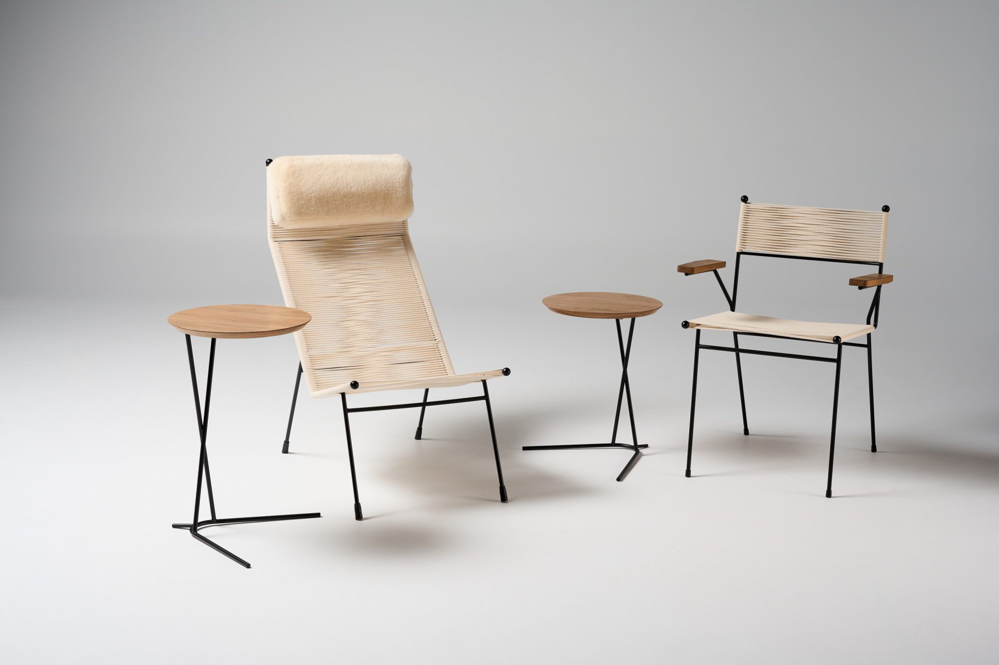 Meadmore Corded Armchair 1952 & Reclining Chair 1953